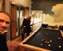 Willaume enjoys playing snooker when he is not busy filming.